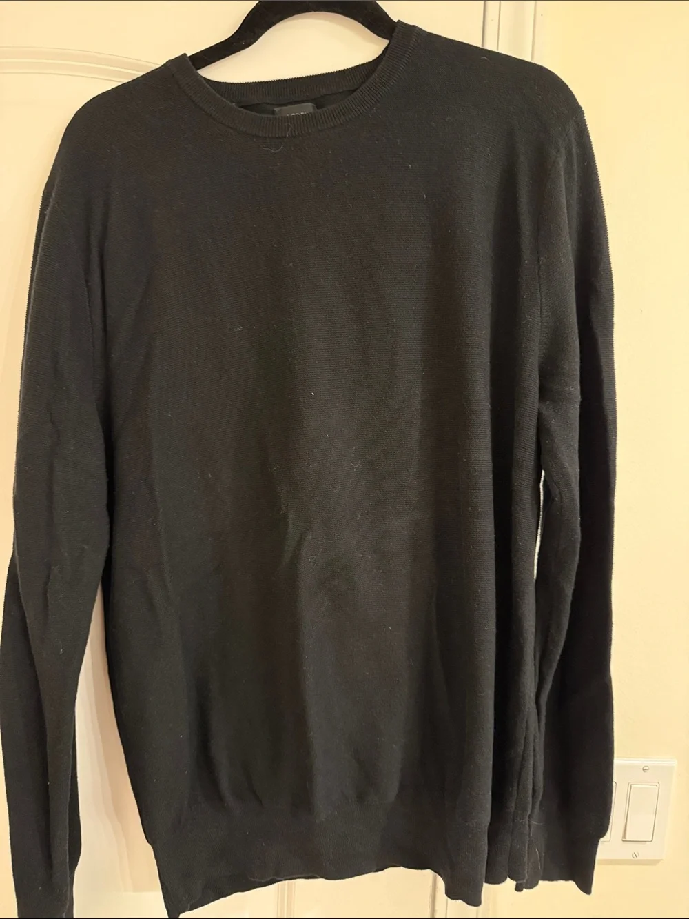 J. Crew Black Crewneck Sweater
